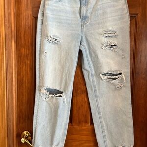 Flying Monkey Light Blue Distressed Boyfriend Jeans